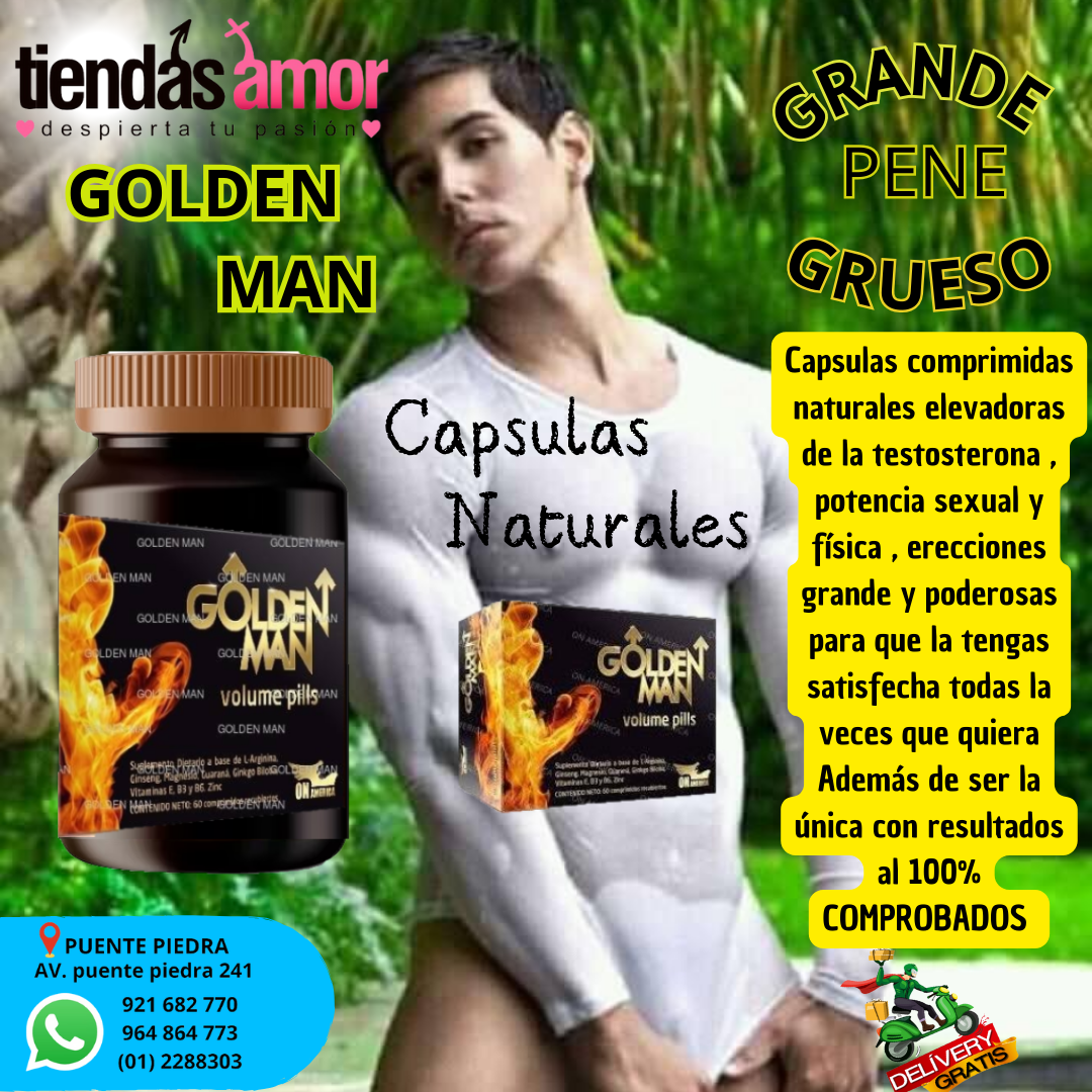 Golden Man Solo crecimiento natural whatsapp 921 682 770- 969 889 888 -964 864 773